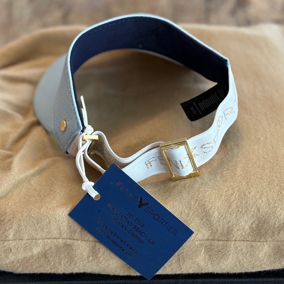 Fenix Sportier The Leather Visor Baby Blue and Gold - Picture 2 of 5